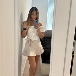 Zara tan skort